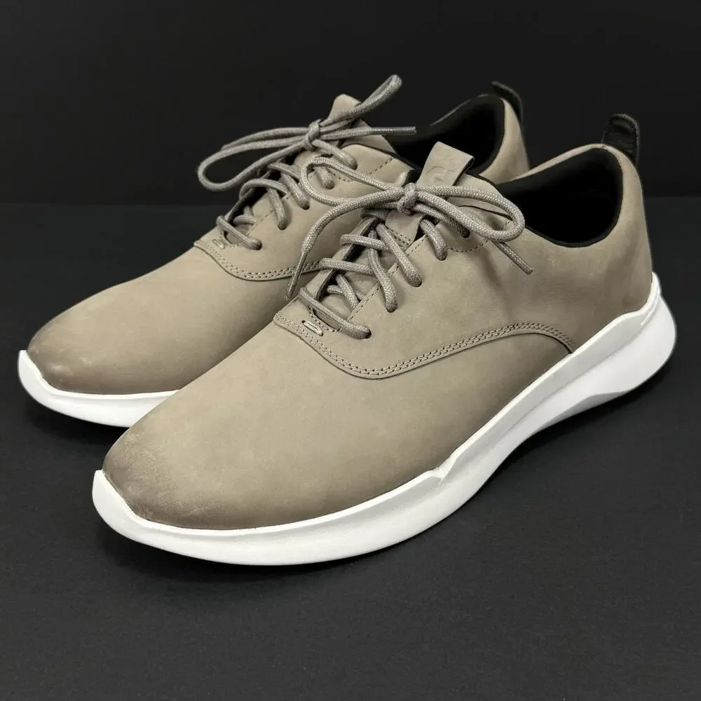 Cole Haan Grand Crosscourt Runox Men’s Size 8M Grey Nubuck Sneakers Casual New